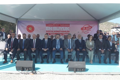 İlçemiz Pamukören Mahallesinde, TOKİ Temel Atma Töreni Gerçekleştirildi